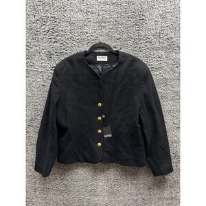 Peter James Wool Cashmere Blend Jacket Blazer‎ Satin Size 18 NWD